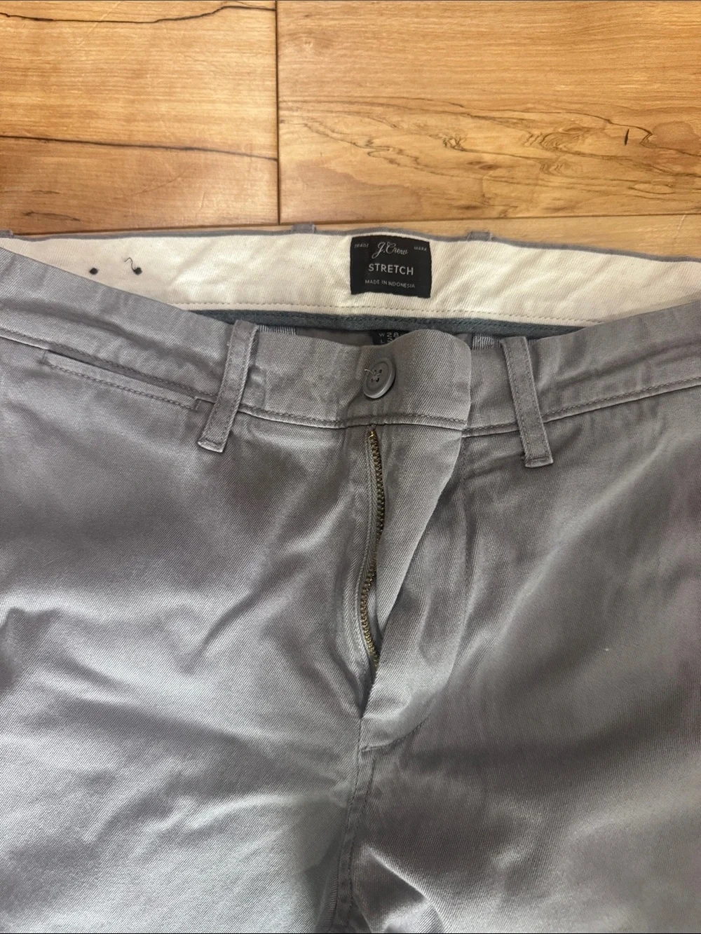 J. Crew Stretch Men’s Chinos in Light Gray
